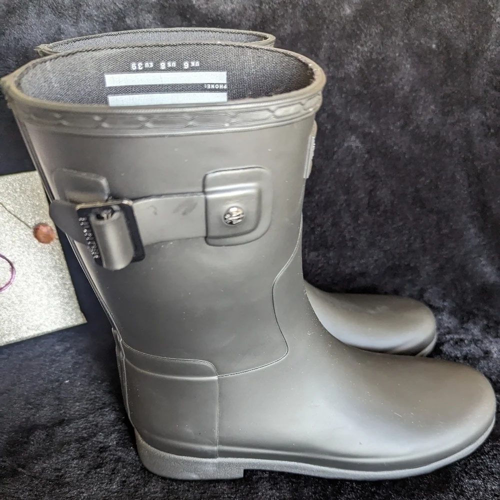 Refined Hunter Rain Boot Short 8